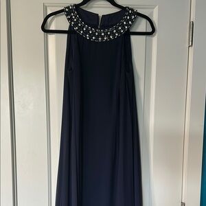 Vince Camuto Blue Halter Maxi Sundress
